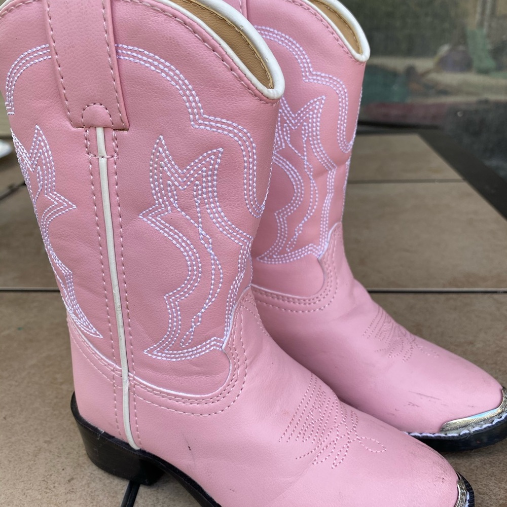 Girls Pink Durango Cowboy Boots